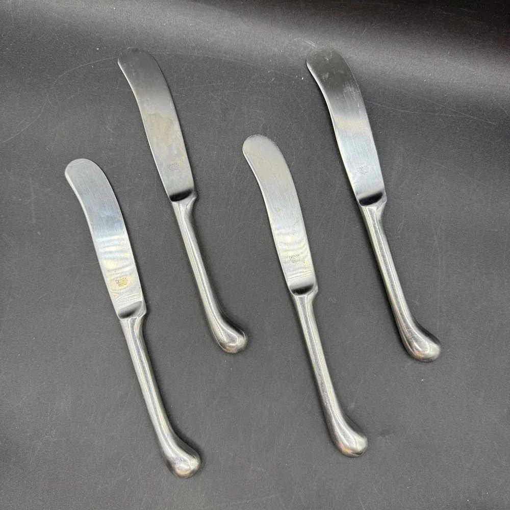 Dansk‎ Kobenhavn Set of 4 Dinner Knives Stainless Flatware Replacements MCM